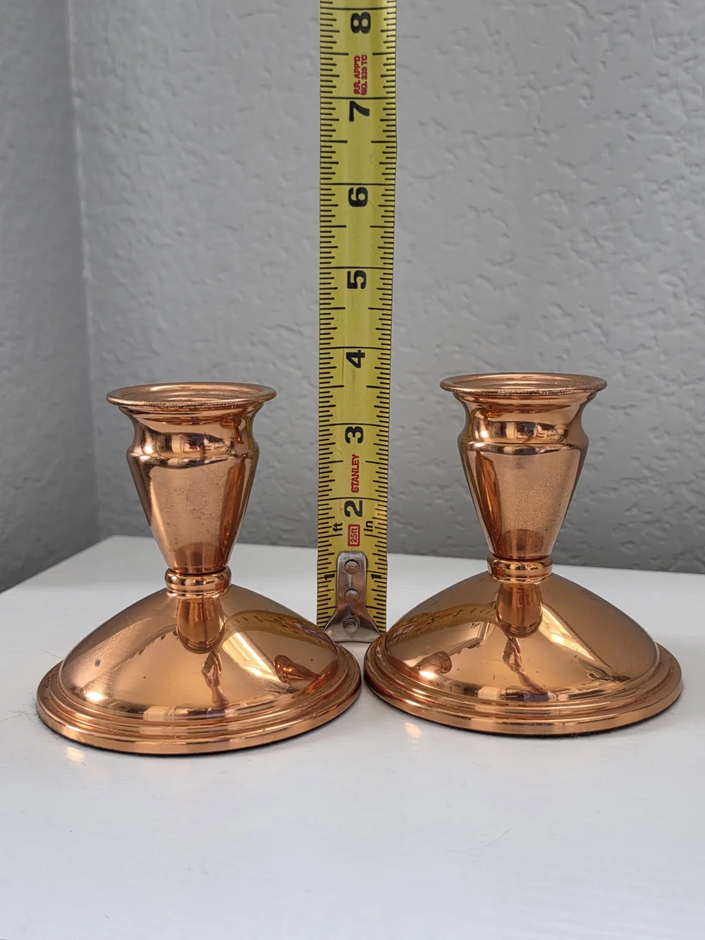 Vintage Coppercraft Guild Taper Candle Holders - Pair